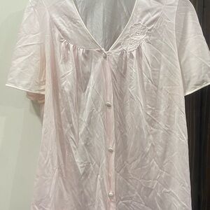 Lorraine Elegant Pink Vintage Nightgown